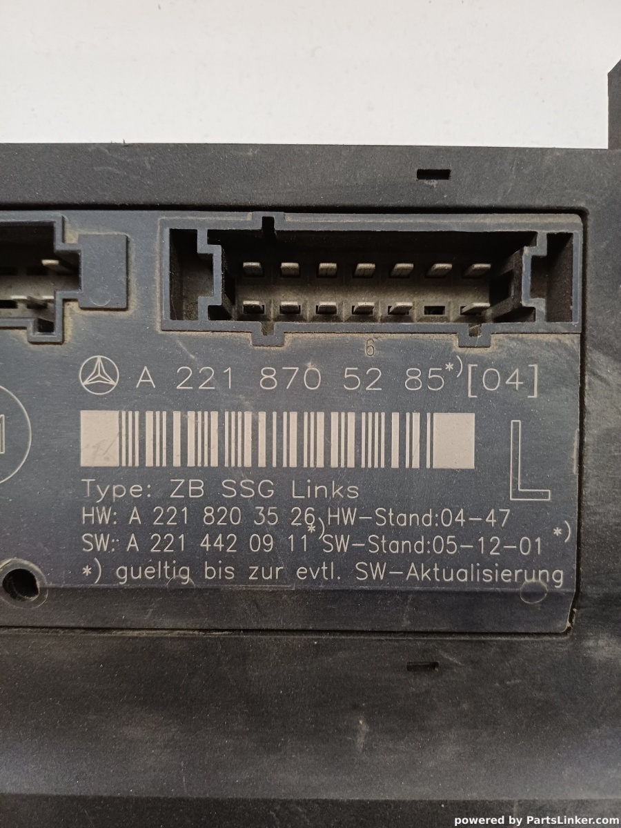 Calculator confort MERCEDES-BENZ S-CLASS II (W221, C215) [ 2005 - 2013 ] OEM A2218705285 – foto 2