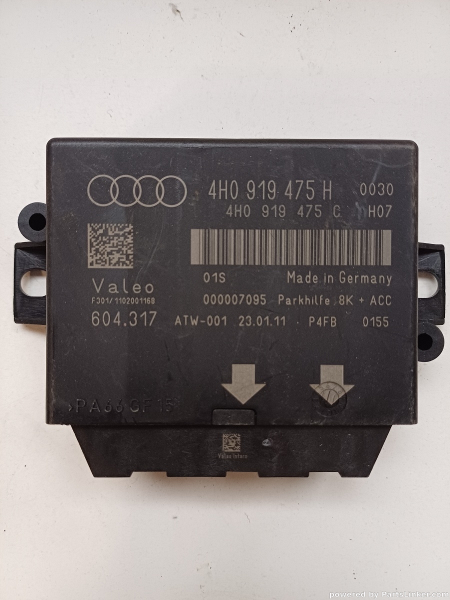 Calculator confort senzori parcare AUDI A8 III (4H2, 4H8, 4HC, 4HL) [ 2009 - 2018 ] OEM 4H0919475H
