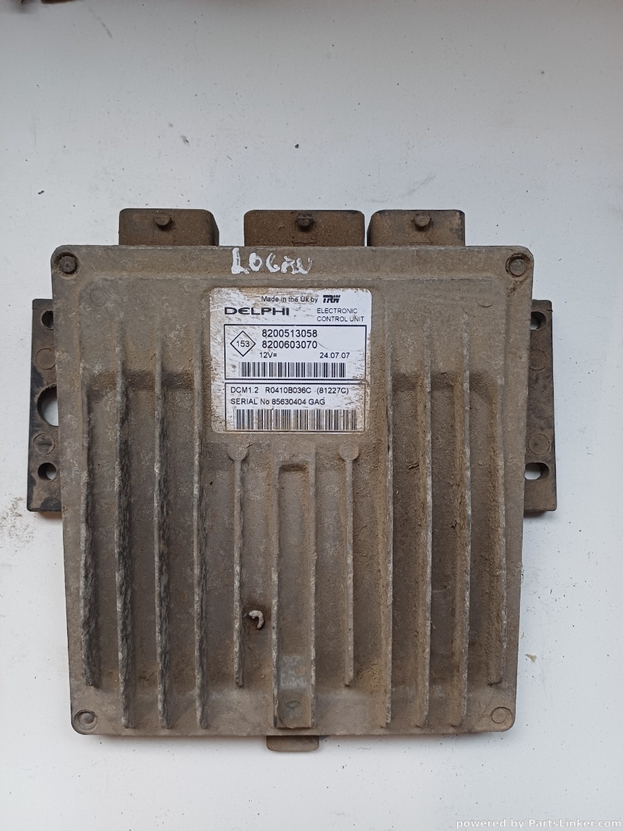 Calculator ECU DACIA LOGAN (LS_) [ 2004 - > ] dCi (K9K 792) 50KW|68HP Delphi OEM 8200513058 8200603070