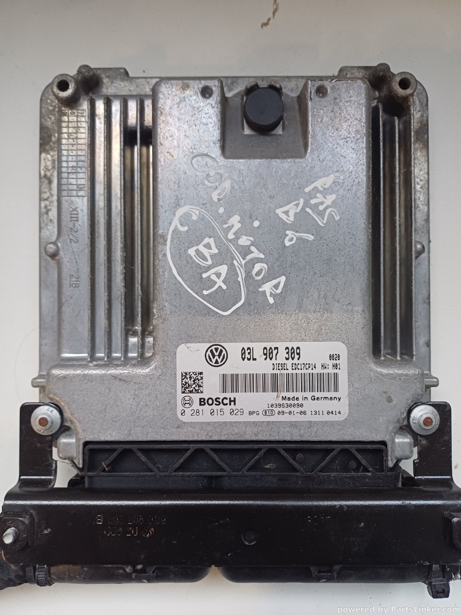 Calculator ECU VOLKSWAGEN PASSAT Variant (3C5) [ 2005 - 2011 ] TDI (BMA, CBAA) 100KW|136HP BOSCH 0281015029 OEM 03L907309