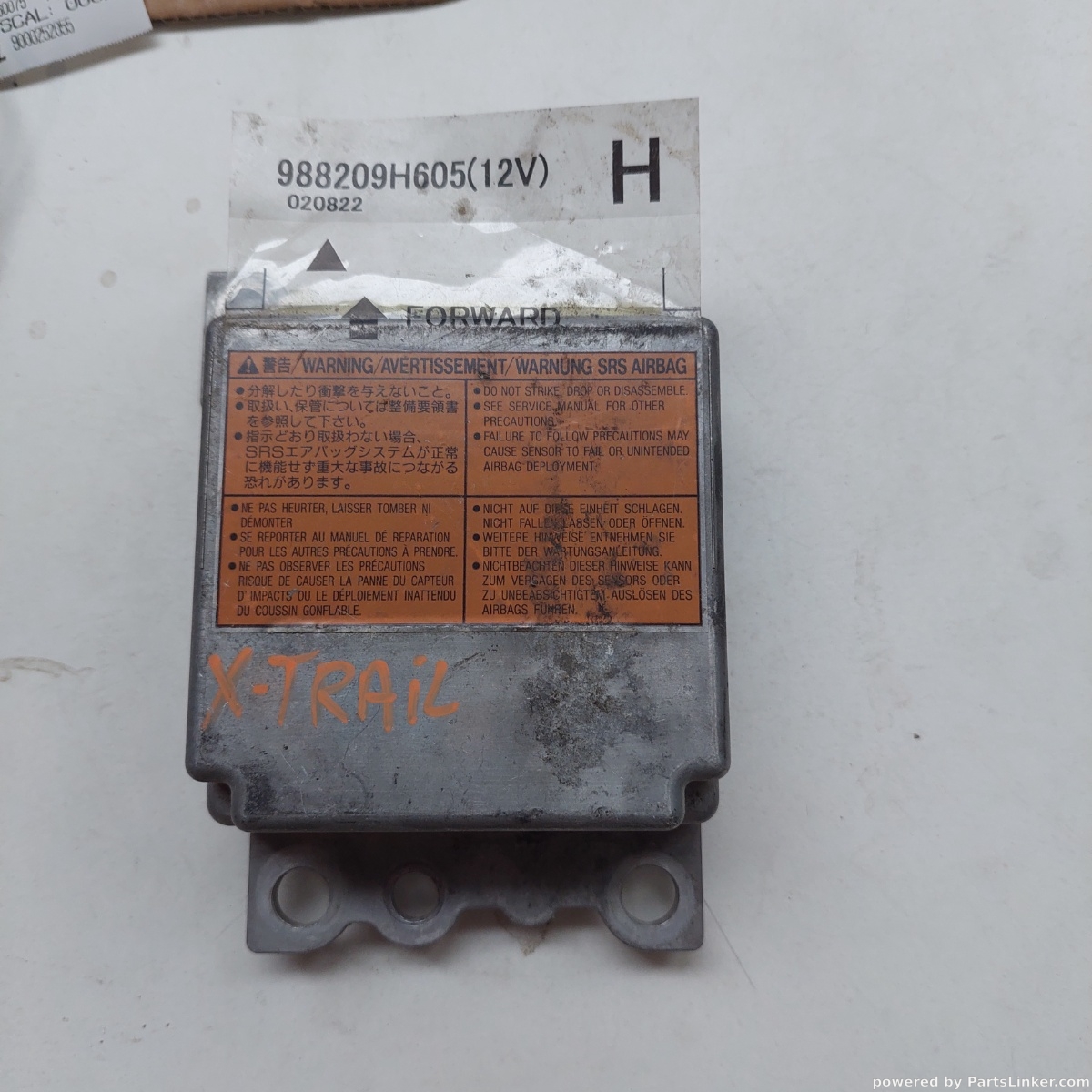 Calculator airbag NISSAN X-TRAIL (T30) [ 2001 - 2013 ] OEM 988209h605