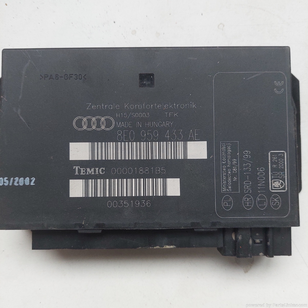 Calculator confort AUDI A4 IV (8K2, B8) [ 2007 - 2015 ] OEM 8e0959433ae