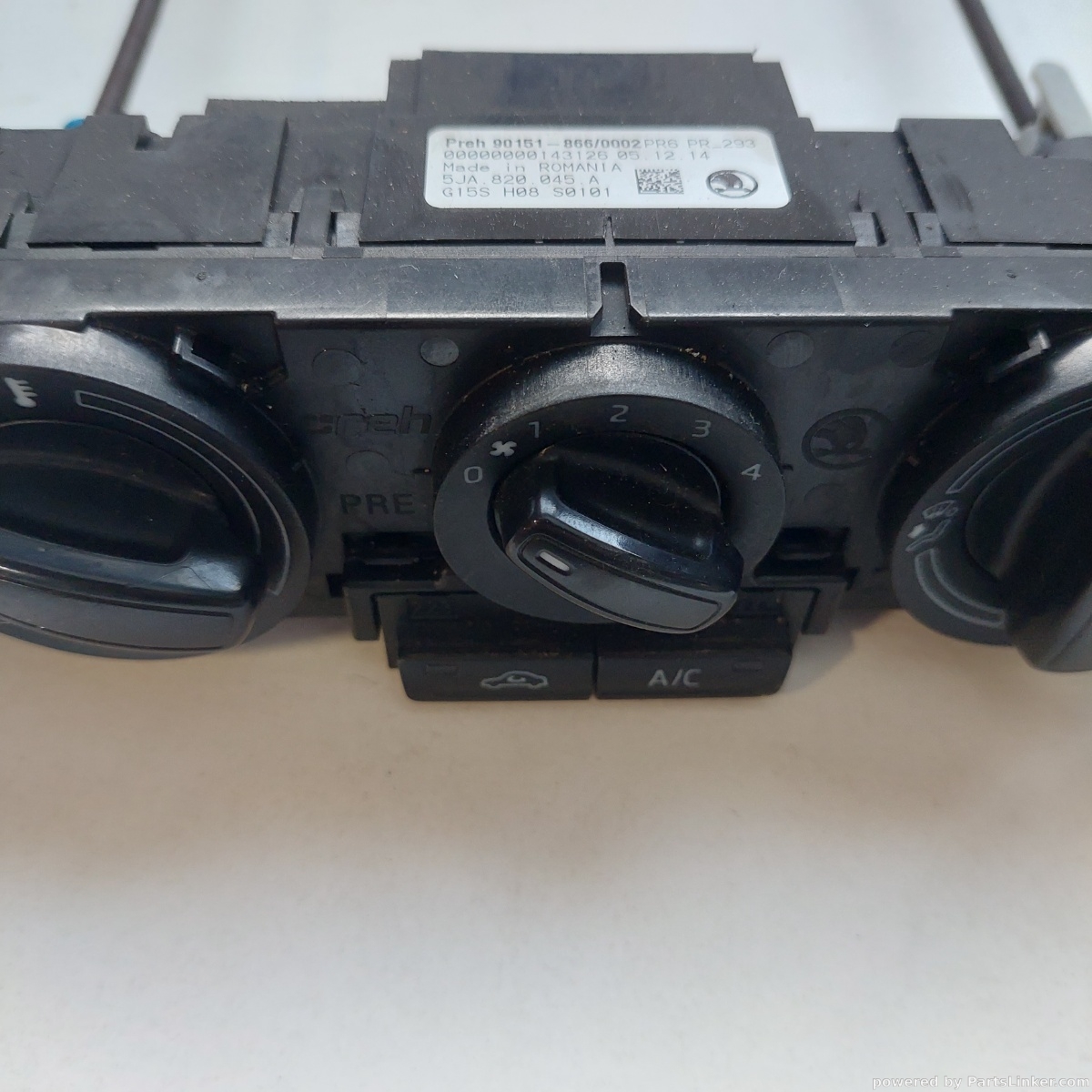 Panou comanda AC SKODA RAPID II (NH3) [ 2012 - > ] OEM 5ja820045a
