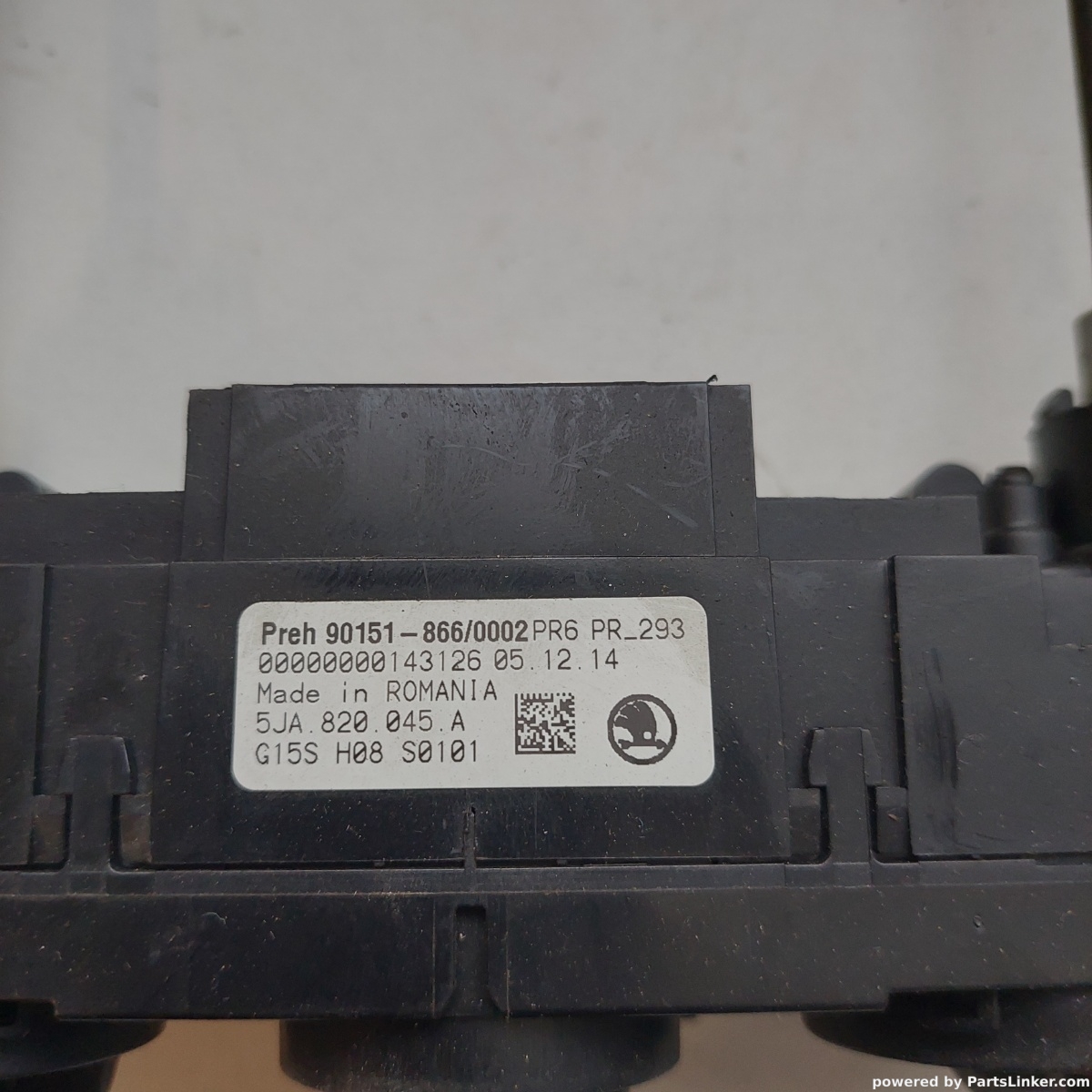 Panou comanda AC SKODA RAPID II (NH3) [ 2012 - > ] OEM 5ja820045a – foto 2