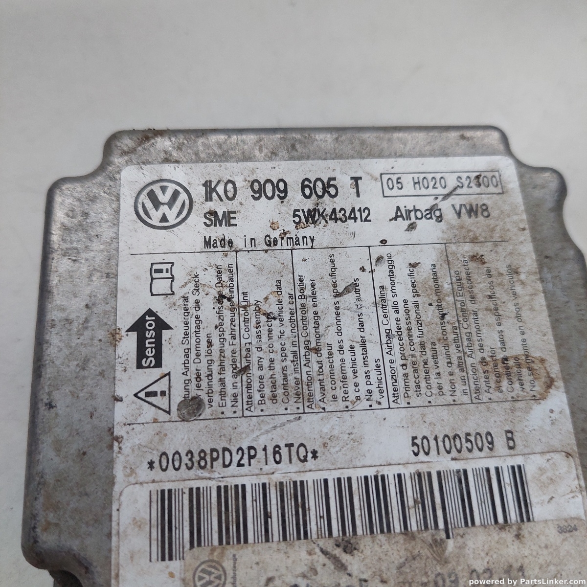 Calculator airbag VOLKSWAGEN GOLF V 1K1 2003 - 2009 1k0909605t – foto 2