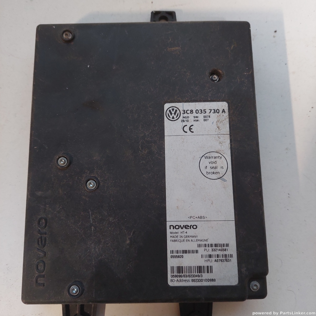Modul Bluetooth VOLKSWAGEN GOLF VI (5K1) [ 2008 - 2013 ] OEM 3c8035730a