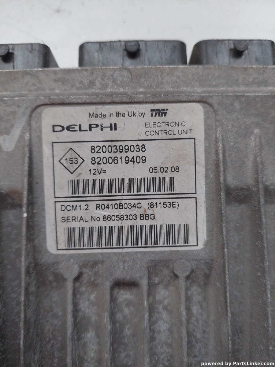 Calculator motor RENAULT MEGANE II Saloon LM0/1_ 2003 - > 8200399038 – foto 2