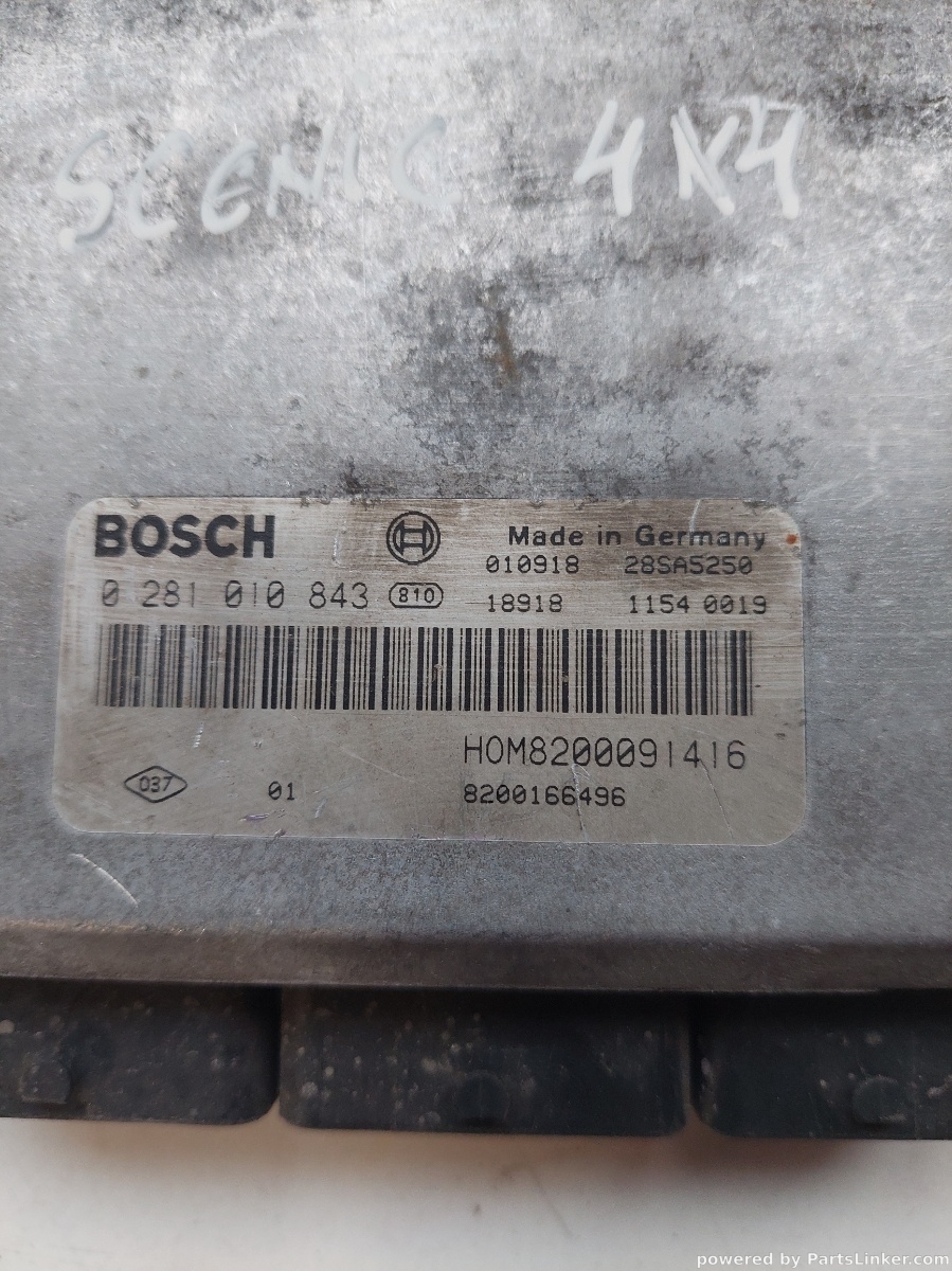 Calculator motor RENAULT SCENIC I (JA0/1_, FA0_) [ 1999 - 2003 ] OEM 0281010843 – foto 2