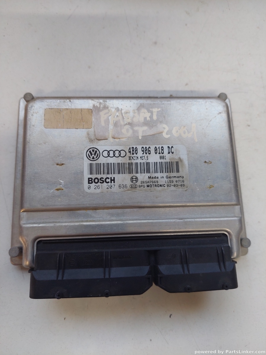 Calculator ECU VOLKSWAGEN PASSAT 3B3 2000 - 2005 1.8 T 20V AWL, AWT, VW (SVW) PASSAT Saloon B5 2000 - 2009 4b0906018dc