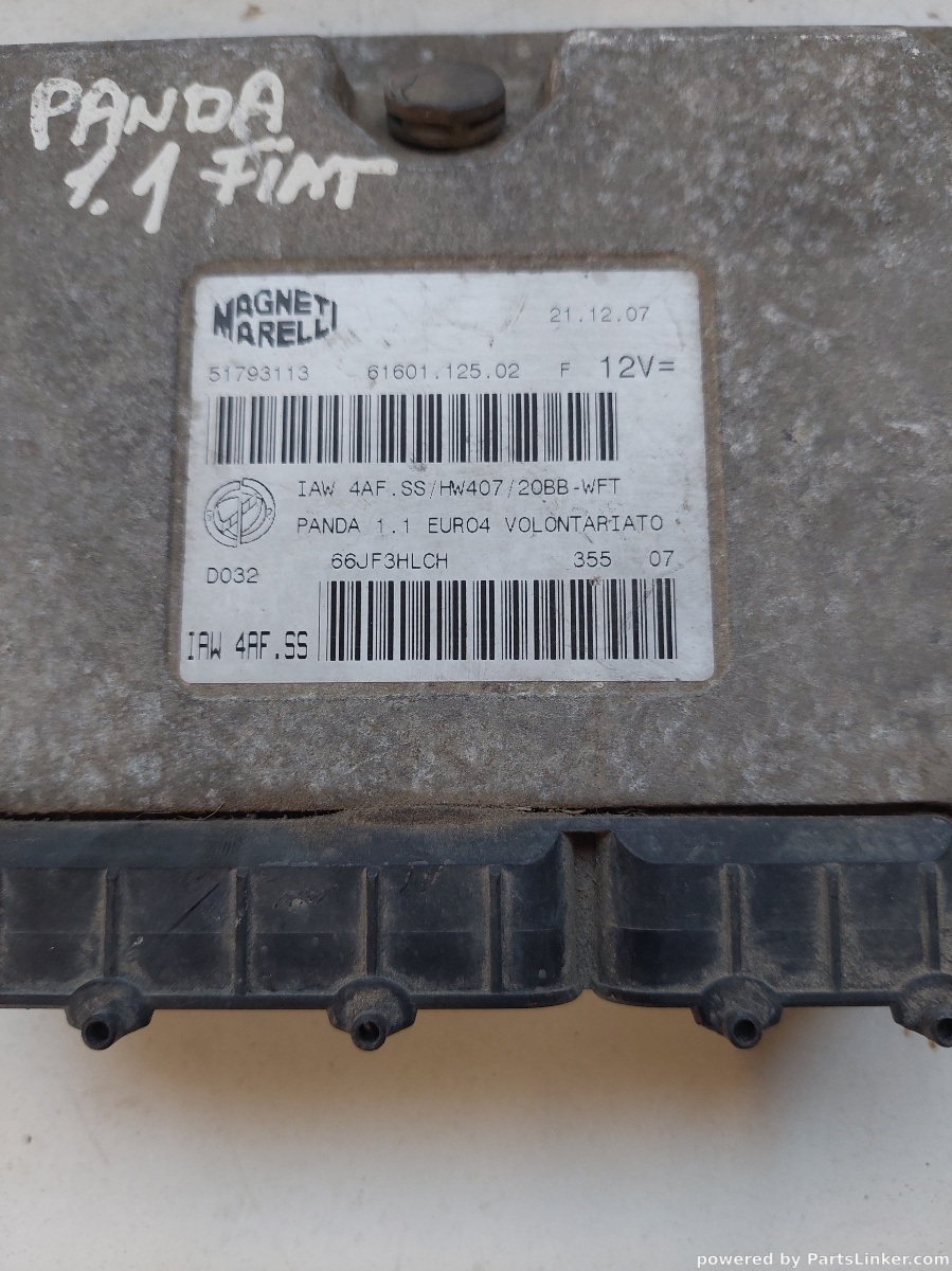 Calculator ECU FIAT PANDA (169_) [ 2003 - > ] OEM 6160112502 – foto 2