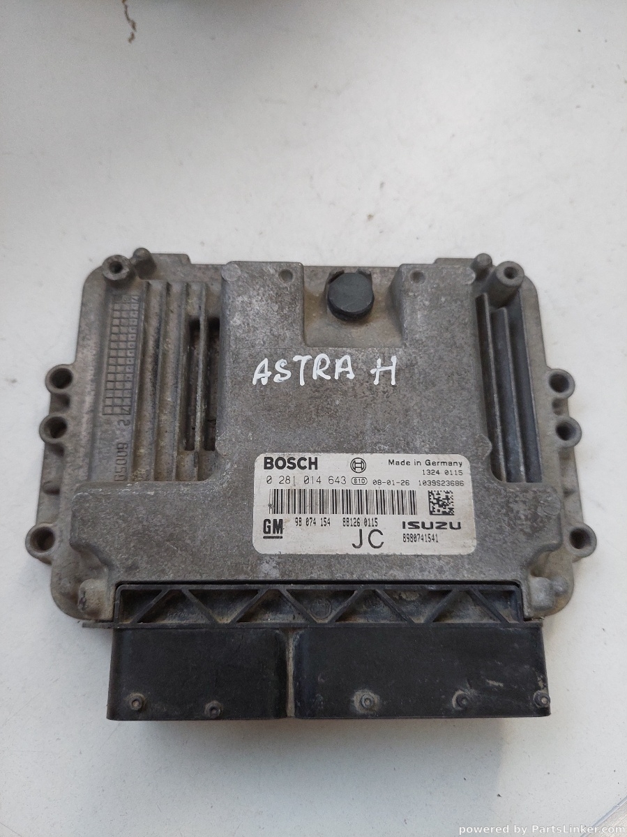 Calculator ECU OPEL ASTRA H GTC (L08, A04) [ 2005 - 2010 ] OEM 0281014643