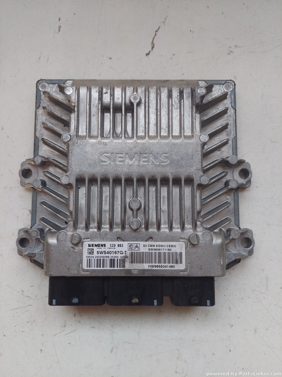 Calculator ECU PEUGEOT 407 SW (6E_) [ 2004 - 2010 ] SIEMENS Sw9656171180 OEM 5ws40167g t 9656171180