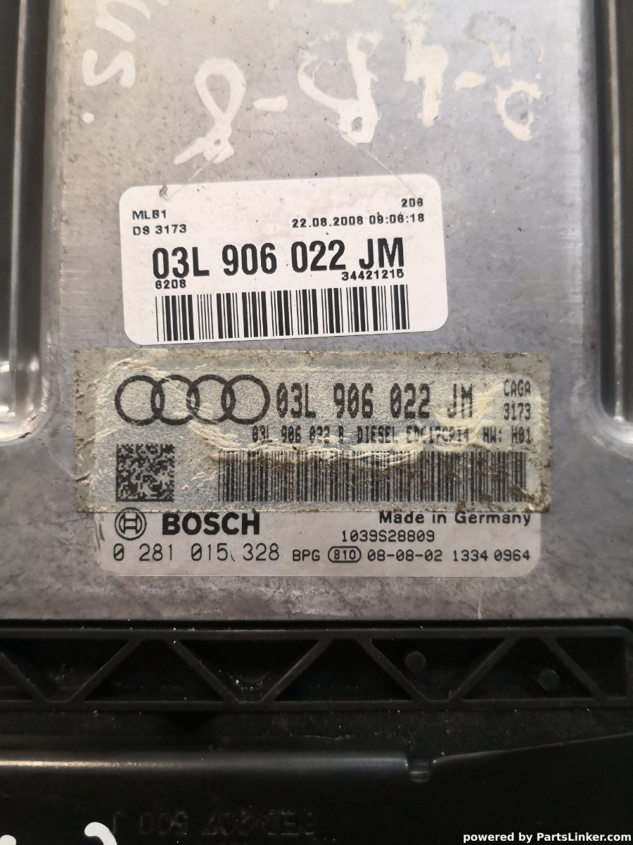 Calculator ECU AUDI A4 IV (8K2, B8) [ 2007 - 2015 ] TDI (CAGA, CJCA, CMEA, CMFA) 105KW|143HP BOSCH 0281015328 OEM 03l906022 – foto 2