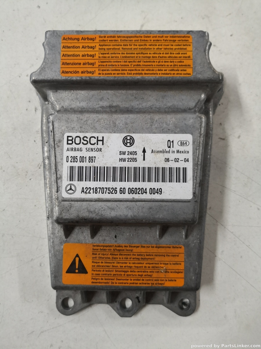 Calculator airbag MERCEDES-BENZ S-CLASS II (W221, C215) [ 2005 - 2013 ] BOSCH OEM 0285001897