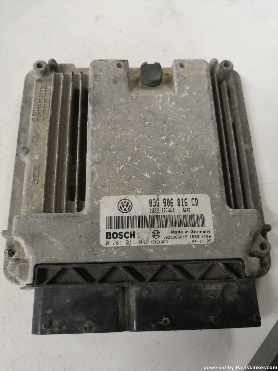 Calculator ECU VOLKSWAGEN TOUURAN 1.9 BKC BOSCH 0281011945 OEM 03g906016cd
