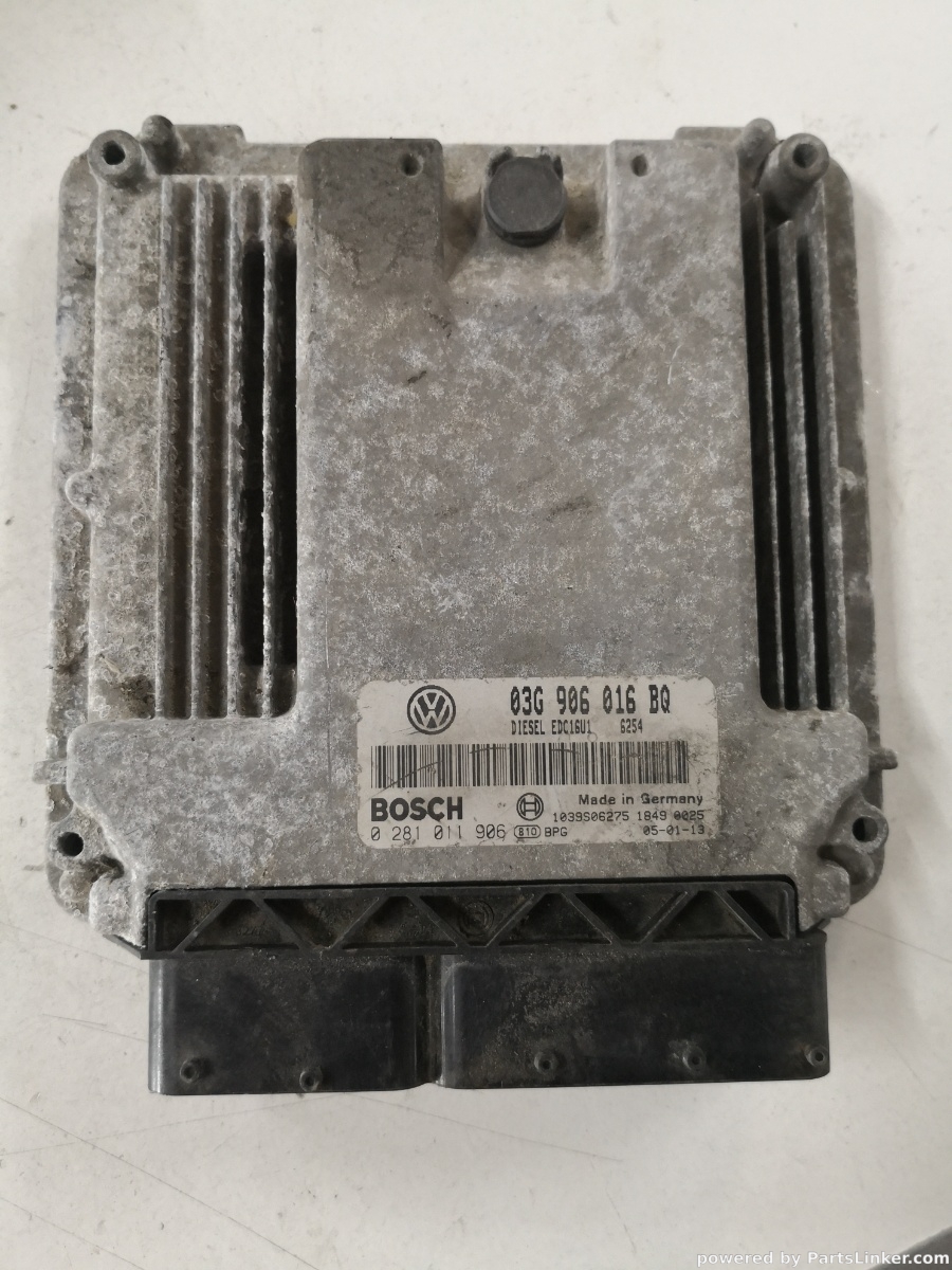 Calculator ECU VOLKSWAGEN TOURAN (1T1, 1T2) [ 2003 - 2010 ] TDI 16V (BKD) 103KW|140HP BOSCH 0281011906 OEM 03g906016bq
