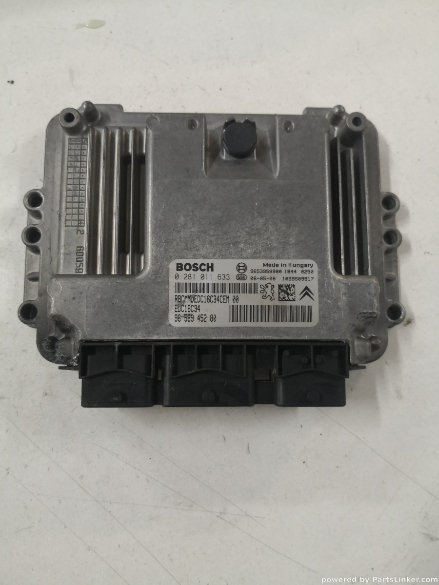 Calculator ECU PEUGEOT 407 (6D_) [ 2004 - > ] HDi 110 (9HZ (DV6TED4)) 80KW|109HP BOSCH 965894528 OEM 0281011633