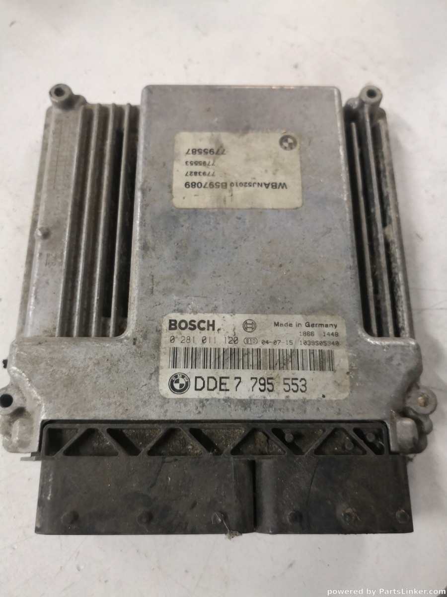 Calculator ECU BMW 5 (E60) [ 2001 - 2010 ] 520 d (N47 D20 A, N47 D20 C) 130KW|177HP BOSCH Dde7795553 OEM 0281011120