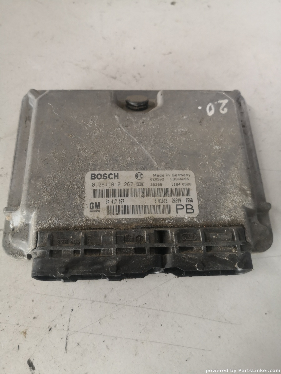 Calculator ECU OPEL ASTRA G Hatchback (F48_, F08_, T98) [ 1998 - 2009 ] DTI 16V (Y 20 DTH) 74KW|101HP BOSCH 24417167 OEM 0281010267
