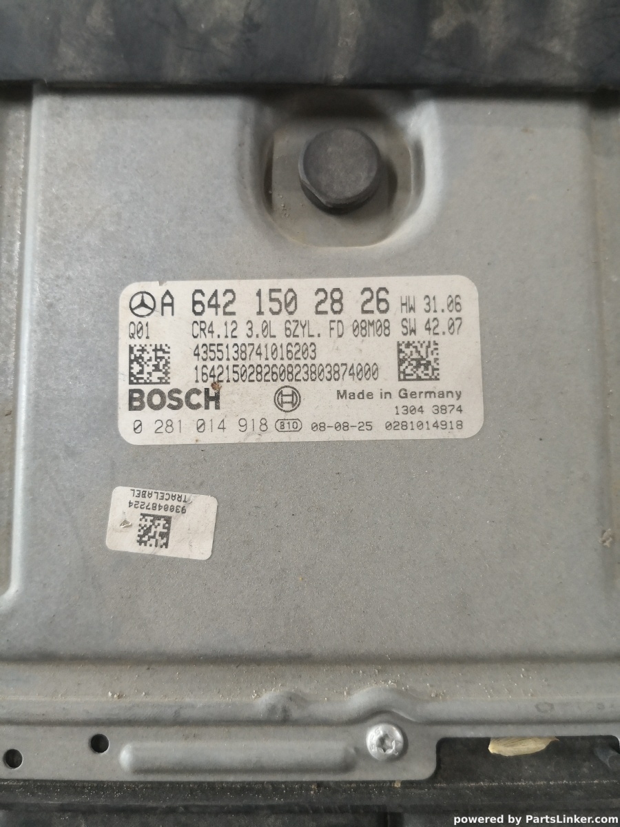Calculator ECU MERCEDES-BENZ E-CLASS W211 2002 - 2009 3.5 E 350 M 272.964 BOSCH 0281014918 A6421502826 – foto 2