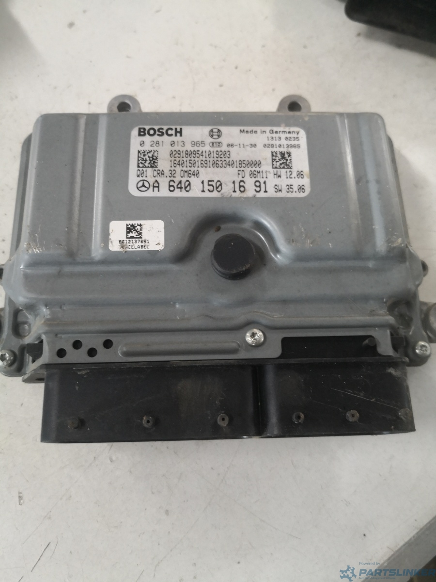 Calculator ECU MERCEDES-BENZ A-CLASS II (W169) [ 2004 - 2012 ] A 180 CDI (OM 640.940) 80KW|109HP BOSCH 0281013965 OEM A6401501691