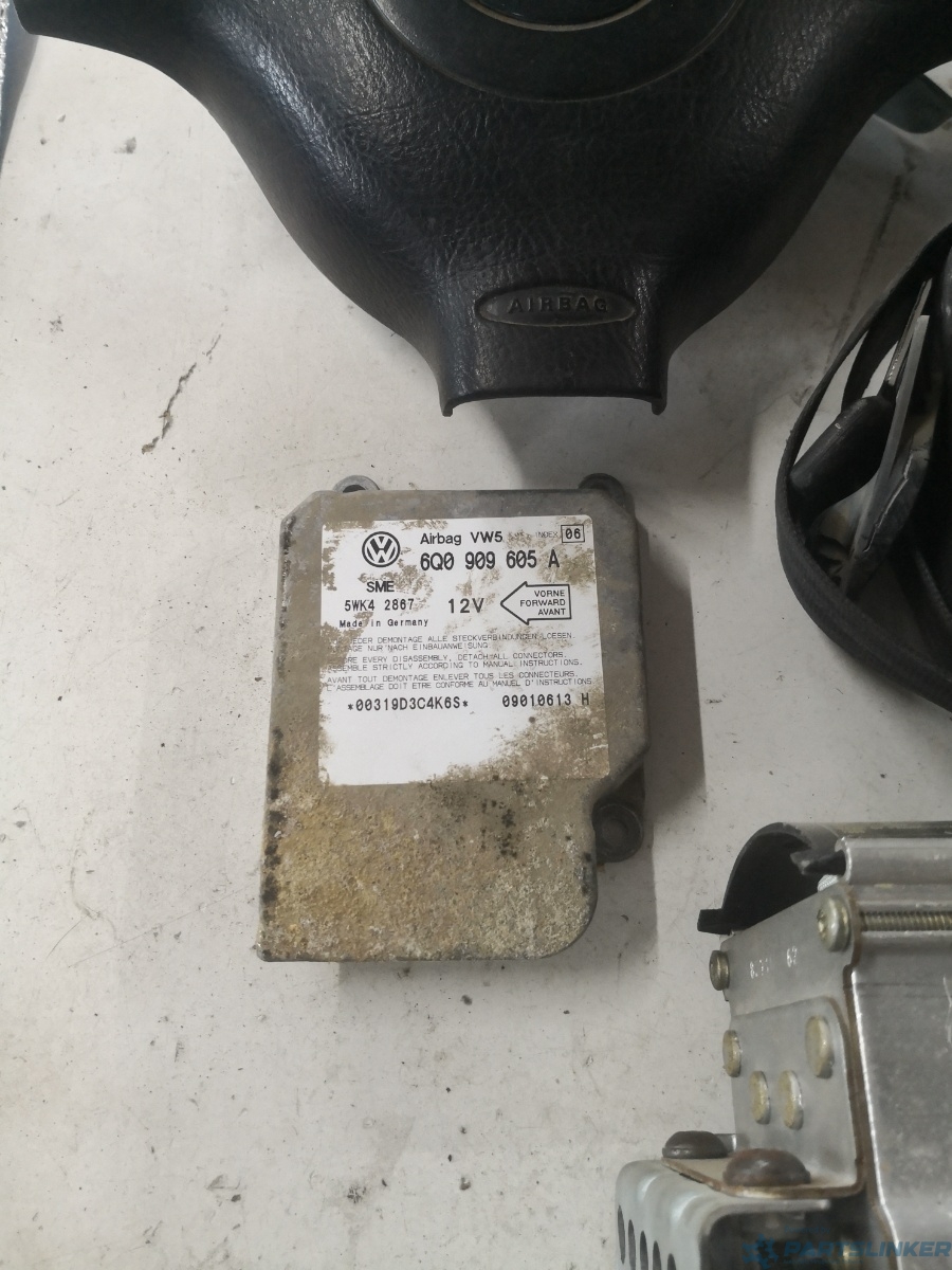 Kit airbag  SEAT TOLEDO II (1M2) [ 1998 - 2006 ] 16V (AUS, AZD, BCB) 77KW|105HP OEM 6q0909605a – foto 2