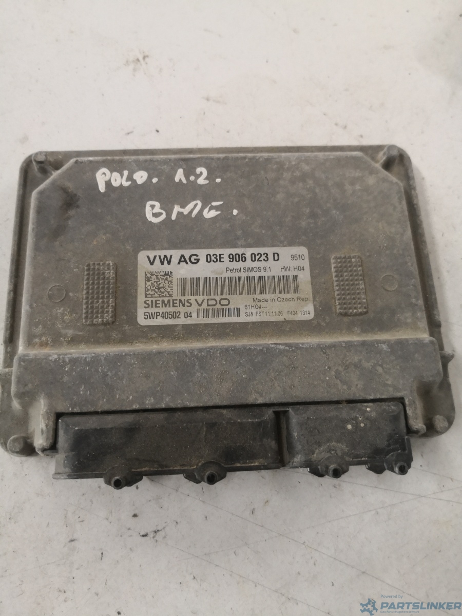 Calculator ECU VOLKSWAGEN POLO (9N_) [ 2001 - 2012 ] 12V (AZQ, BME) 47KW|64HP SIEMENS 5wp40502 OEM 03e906023d
