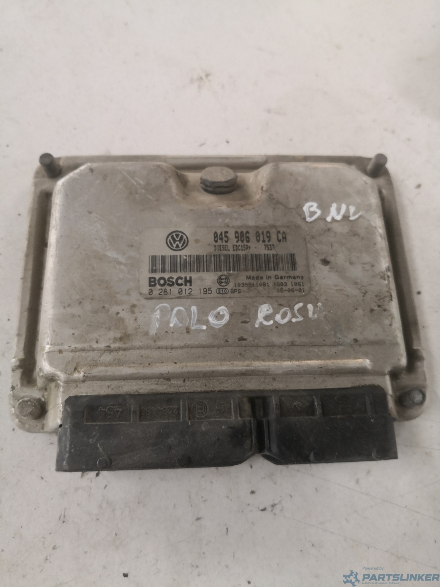 Calculator ECU VOLKSWAGEN POLO (9N_) [ 2001 - 2012 ] TDI (BMS, BNV) 59KW|80HP BOSCH 0281012195 OEM 045906019ca
