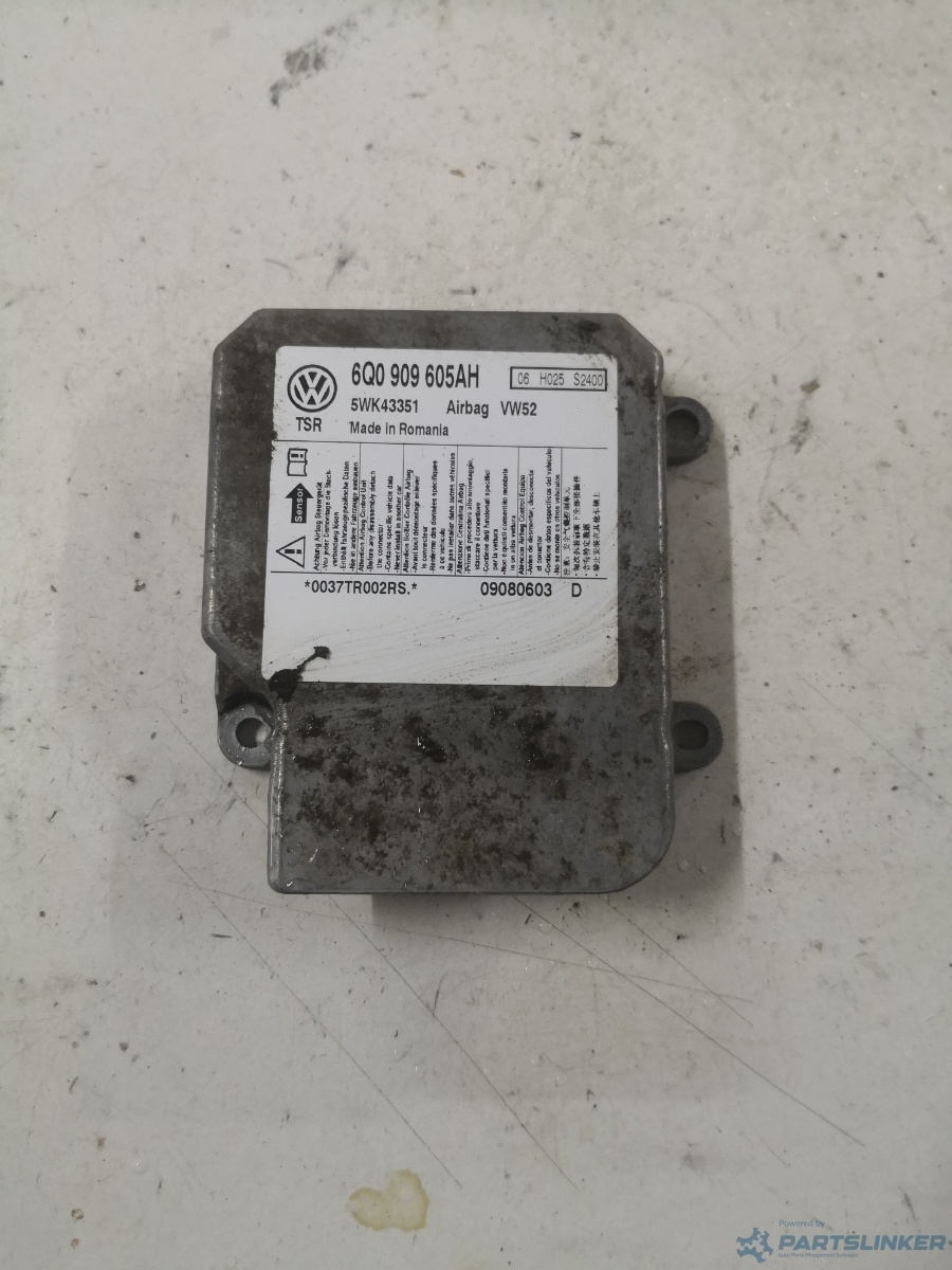 Calculator airbag VOLKSWAGEN CADDY (6K9, 9E7, 9E9) [ 2002 - 2009 ] OEM 6q0909605ah