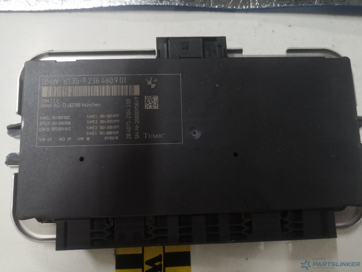 Calculator confort BMW 5 (F10) [ 2009 - 2016 ] OEM 9236460901