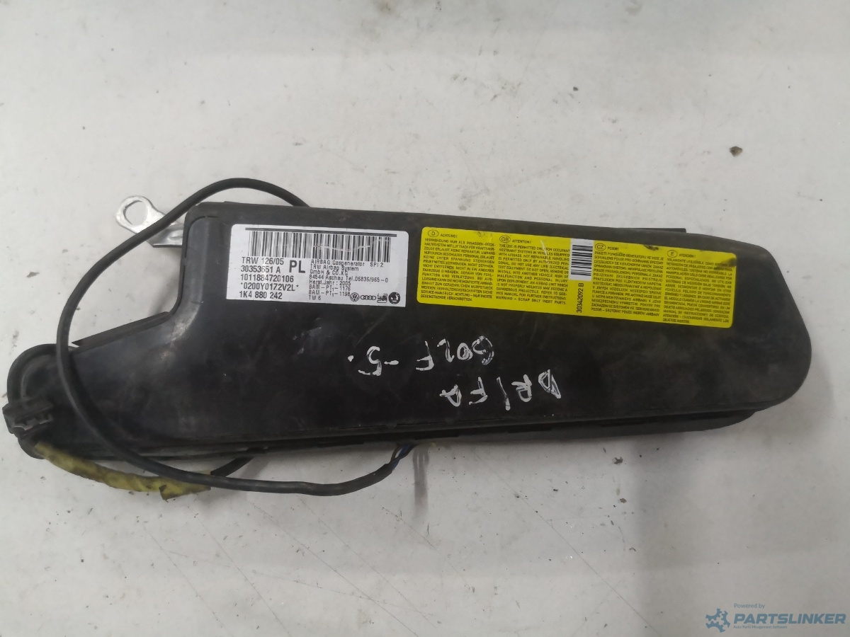 Airbag scaun dreapta fata VOLKSWAGEN GOLF V (1K1) [ 2003 - 2009 ] OEM 30353651a