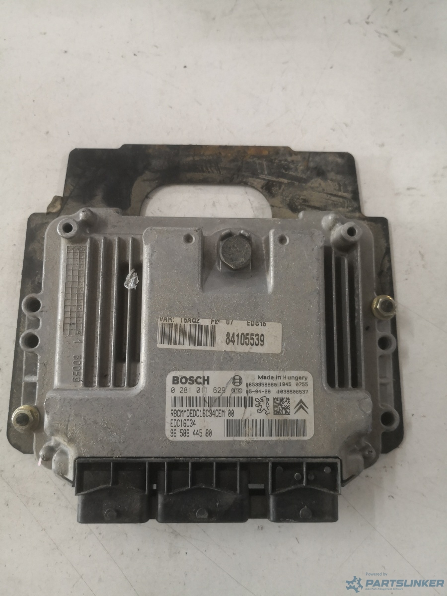 Calculator ECU PEUGEOT 307 CC (3B) [ 2003 - 2009 ] 16V (NFU (TU5JP4)) 80KW|110HP BOSCH 9658944580 OEM 0281011629