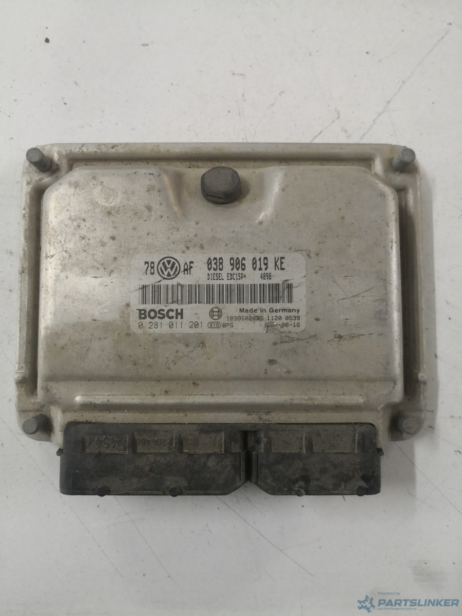 Calculator ECU SKODA SUPERB (3U4) [ 2001 - 2008 ] TDI (AVF, AWX) 96KW|130HP BOSCH 0281011201 OEM 038906019ke