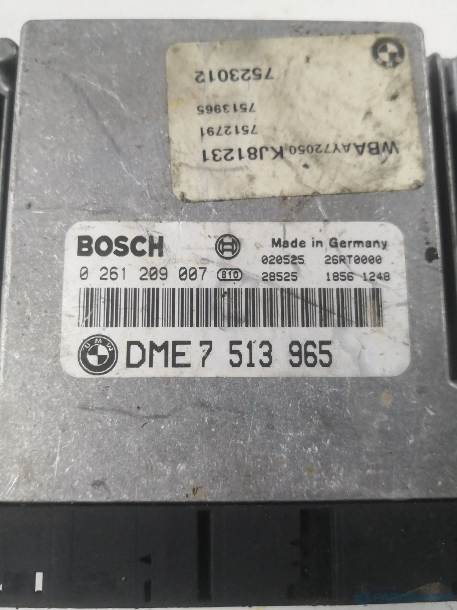 Calculator ECU BMW 3 IV (E46) [ 1998 - 2005 ] 320 d (M47 D20 (204D4)) 110KW|150HP BOSCH 0261209007 OEM Dme7513965 – foto 2