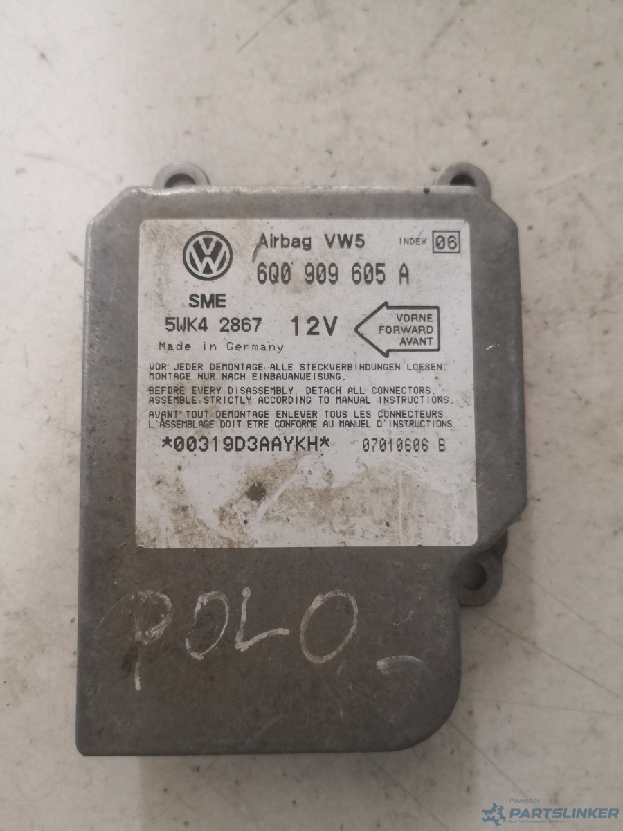 Calculator airbag VOLKSWAGEN POLO (6N2) [ 1999 - 2001 ] OEM 6q0909605a