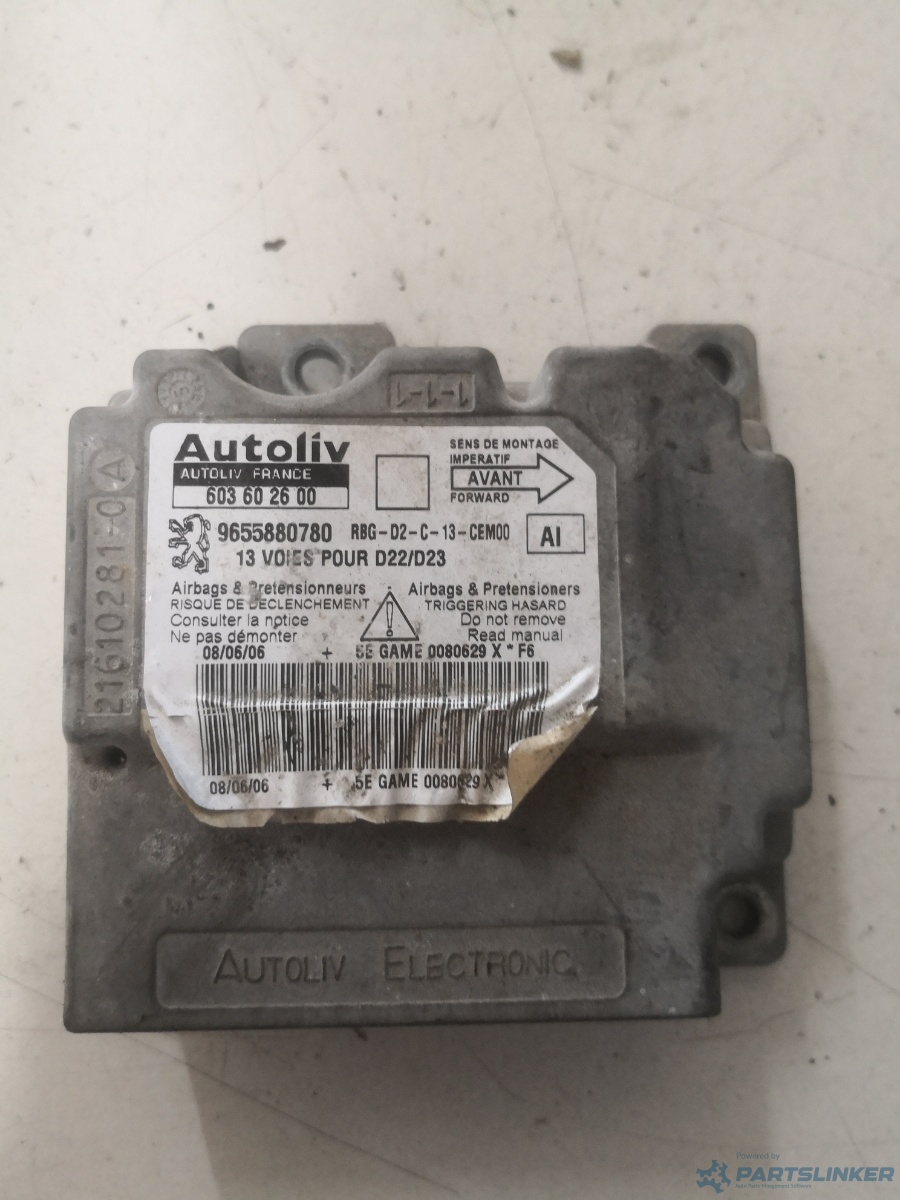 Calculator airbag PEUGEOT 407 (6D_) [ 2004 - > ] OEM 9655880780