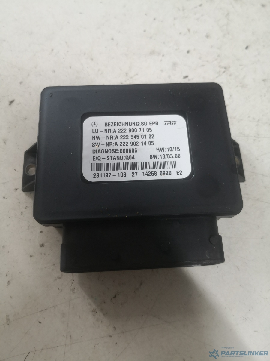 Calculator frana mana MERCEDES-BENZ S-CLASS W222, V222, X222 2013 - > 3.0 S 350 BlueTEC / d OM 642.861 190KW|258HP 0