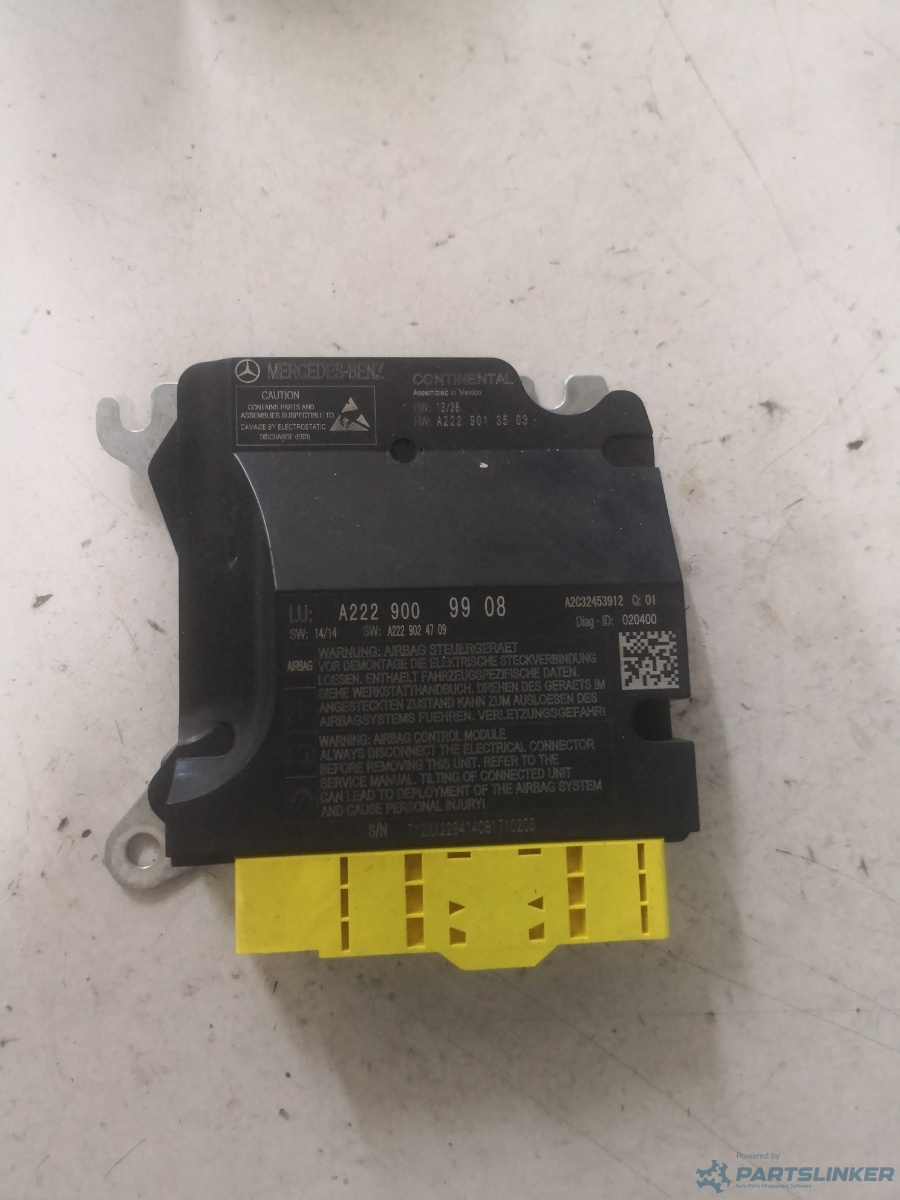 Calculator airbag MERCEDES-BENZ S-CLASS W222, V222, X222 2013 - > 3.0 S 350 BlueTEC / d OM 642.861 190KW|258HP 0