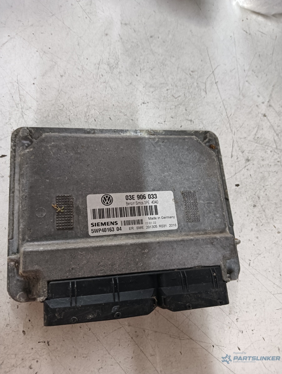 Calculator ECU VOLKSWAGEN POLO (9N_) [ 2001 - 2012 ] 12V (AZQ, BME) 47KW|64HP SIEMENS 5wp40163 OEM 03e906033