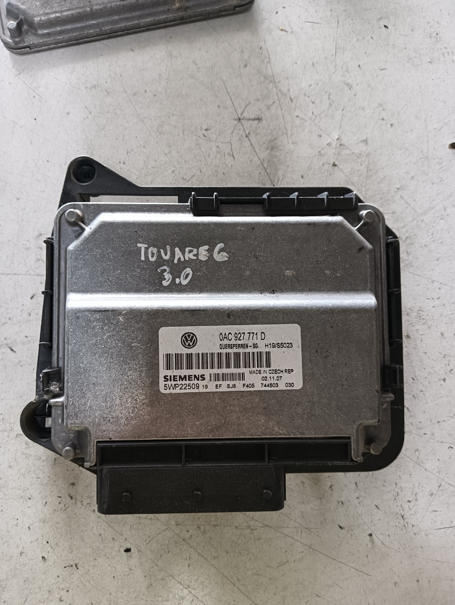 Calculator ECU VOLKSWAGEN TOUAREG (7LA, 7L6, 7L7) [ 2002 - 2013 ] V6 TDI (CASA, CASC) 176KW|240HP 5wp22509 OEM 0ac927771d