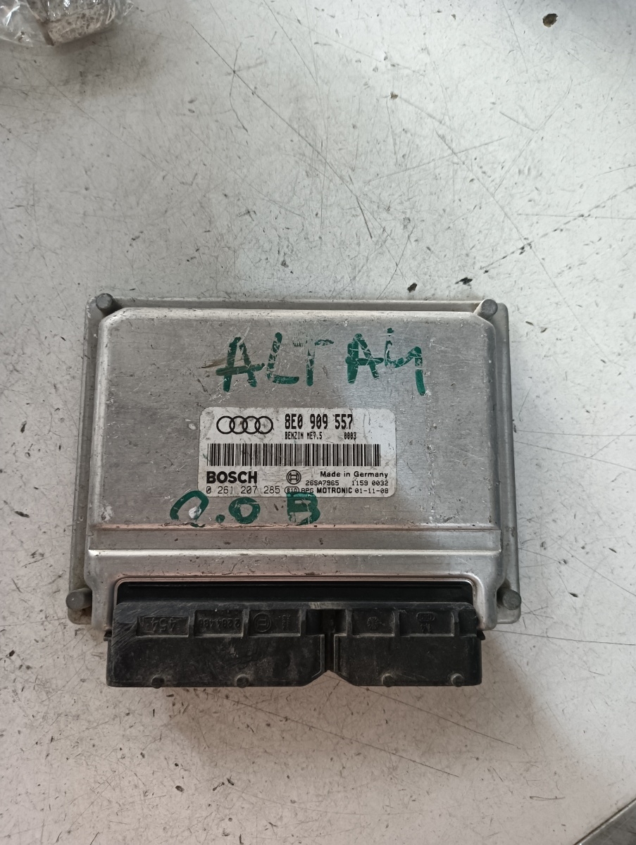 Calculator ECU AUDI A4 II (8E2, B6) [ 2000 - 2005 ] 2.0 (ALT) 96KW|130HP BOSCH 0261207285 OEM 8e0909557