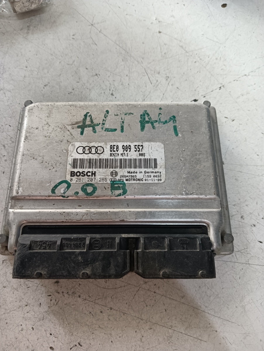 Calculator ECU AUDI A4 II (8E2, B6) [ 2000 - 2005 ] 2.0 (ALT) 96KW|130HP BOSCH 0261207285 OEM 8e0909557 – foto 2
