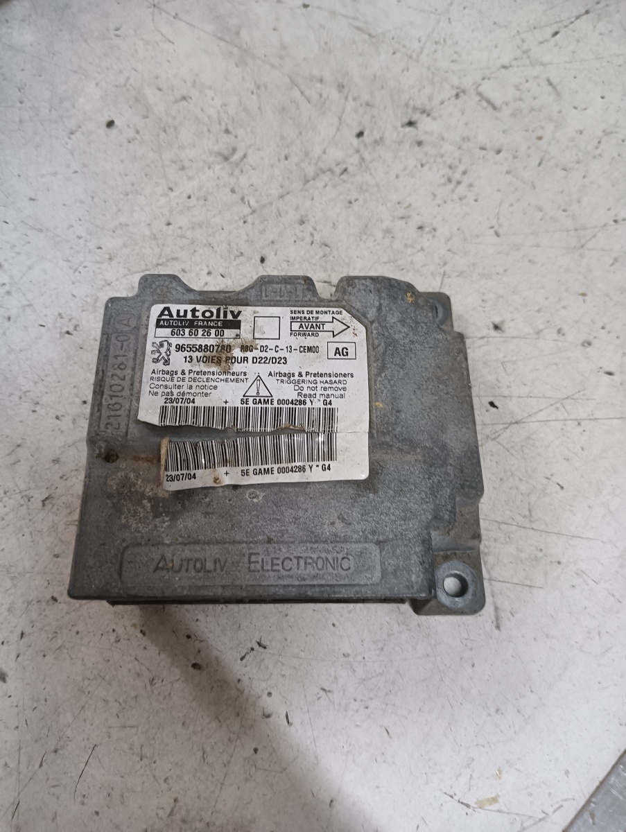 Calculator airbag PEUGEOT 407 (6D_) [ 2004 - > ] OEM 9655880780
