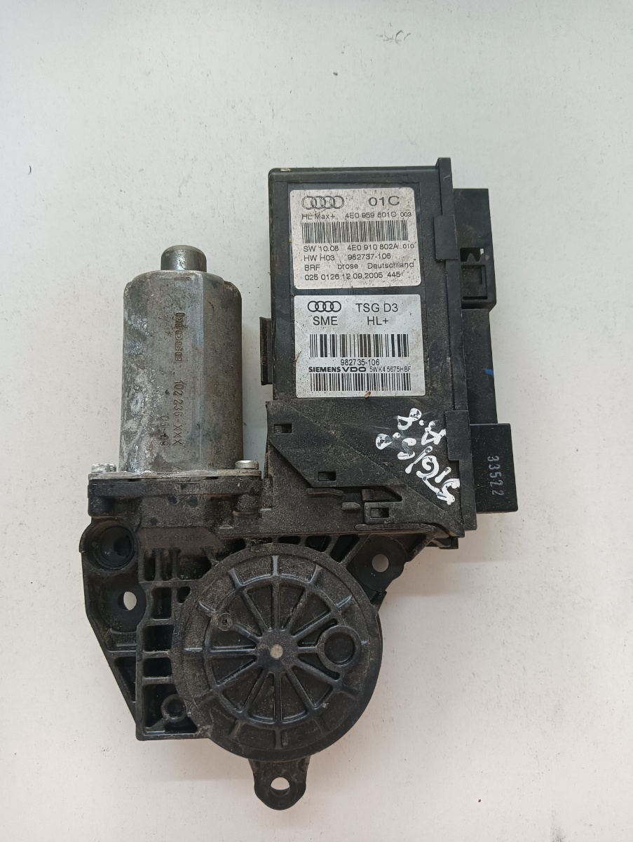 Motoras geam pivotant stanga spate AUDI A8 II 4E2, 4E8 2002 - 2010 4e0959801c
