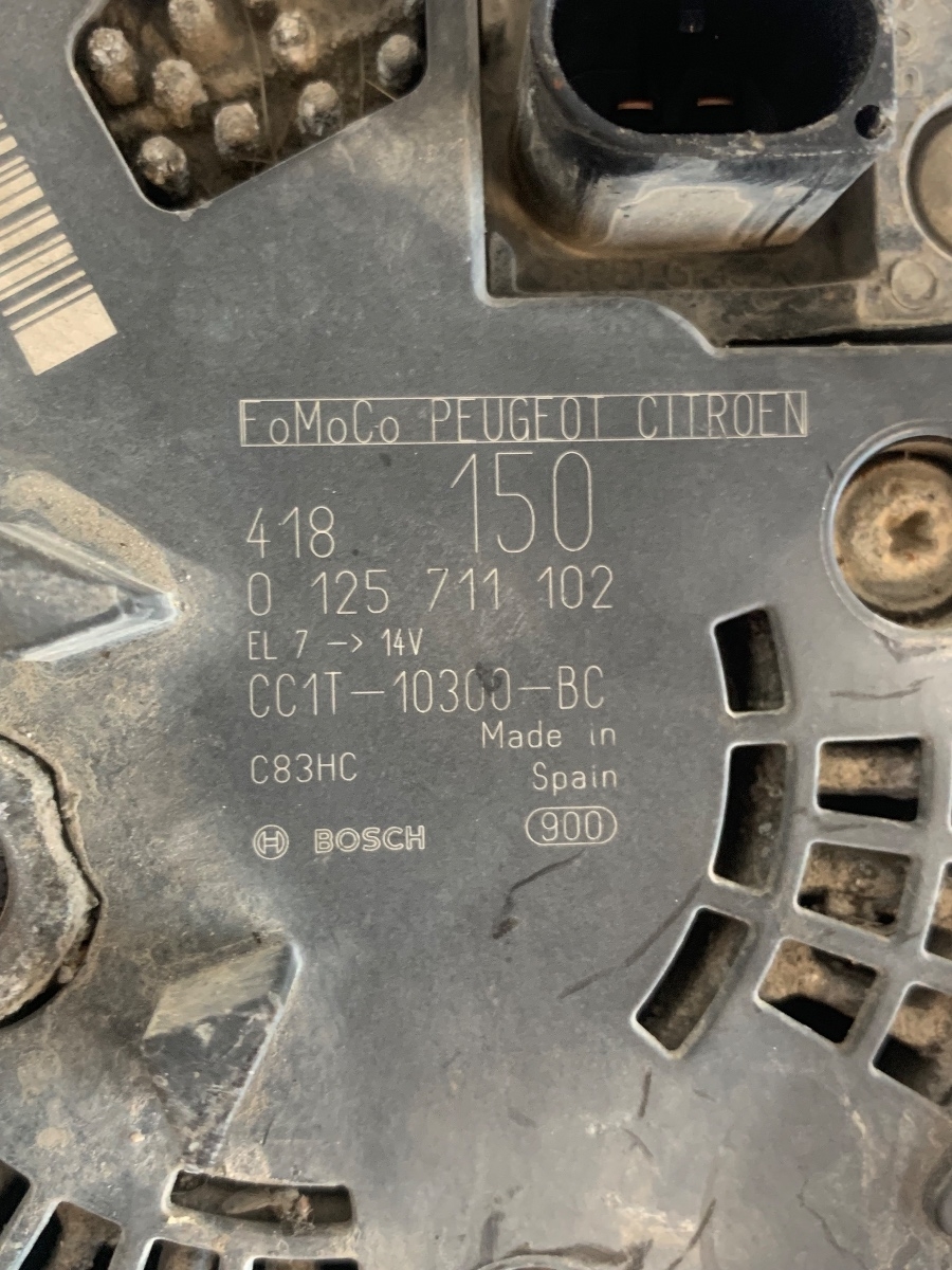 Alternator Ford Transit 2.2TDCI 2014-2019 CC1T-10300-BC / 0125711102 – foto 4