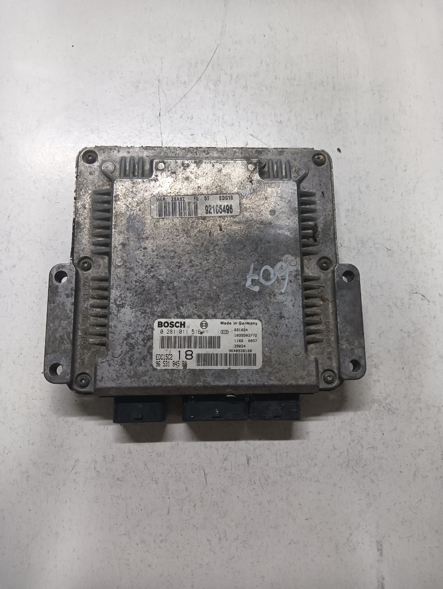 Calculator ecu PEUGEOT 607 9D, 9U 2000 - > 2.2 HDi 4HT (DW12BTED4) 9653184580 0281011561