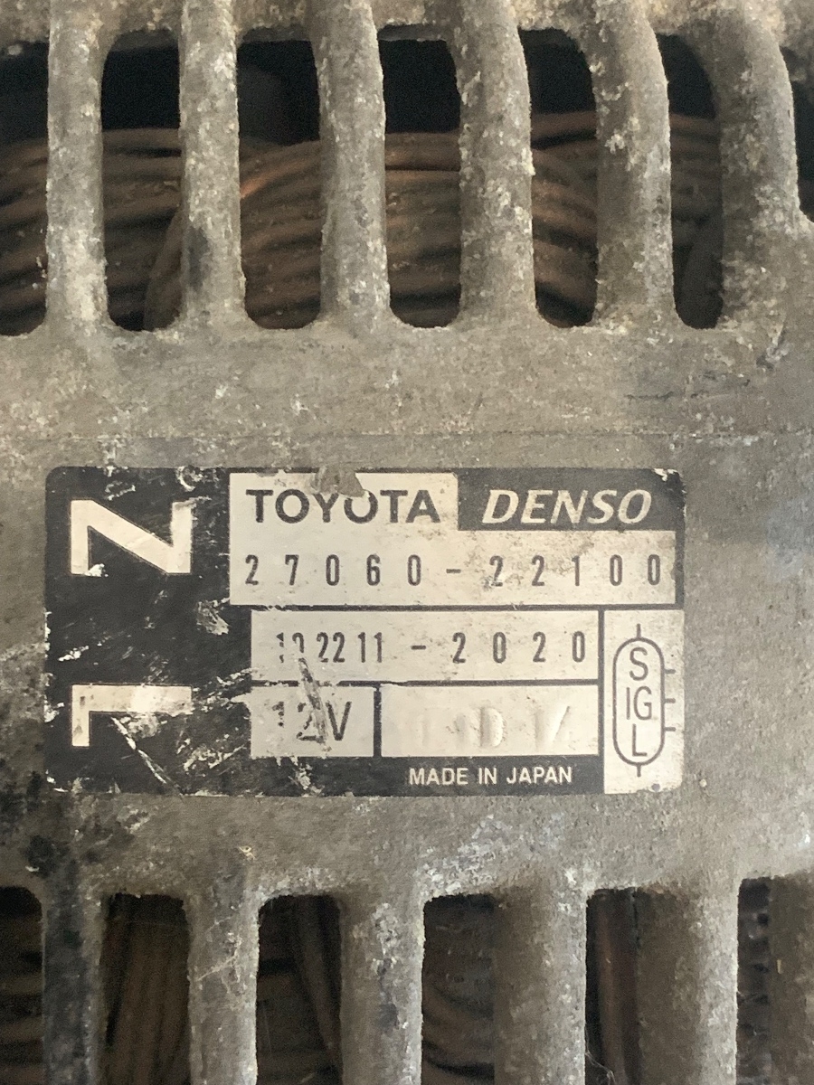 Alternator 12V 1.6B/1.8VVTI TOYOTA COROLLA / TOYOTA MR23 OEM 27060-22100 – foto 4