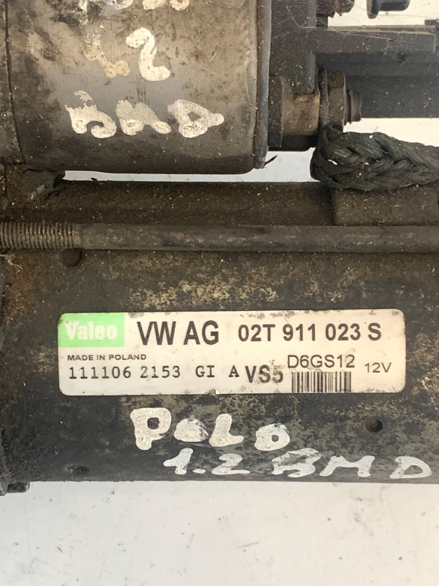Electromotor 1.2BMD VOLKSWAGEN POLO 9N_ 2001 - 2012 1.2 1.2 AWY, BMD 02T911023S – foto 3