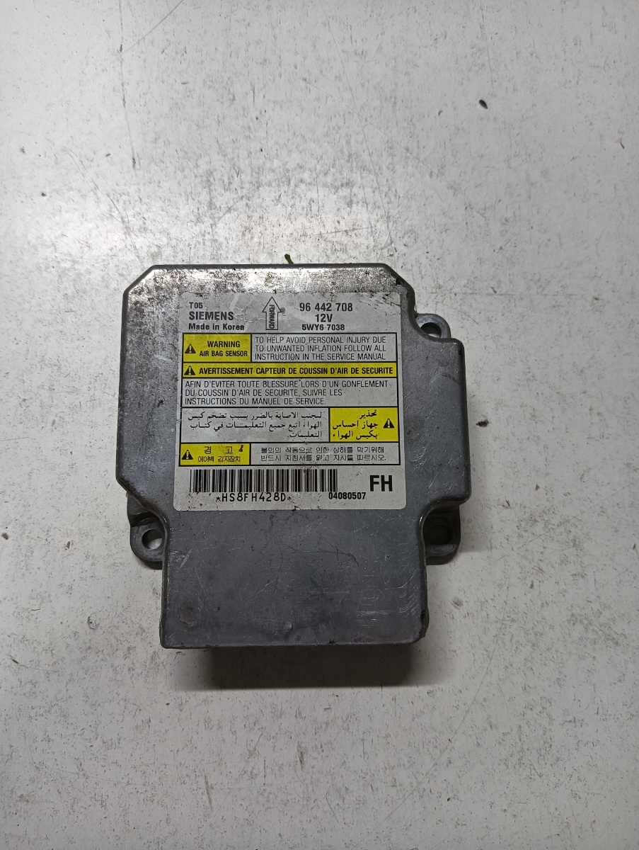 Calculator airbag CHEVROLET AVEO Hatchback T250, T255 2006 - > 96442708