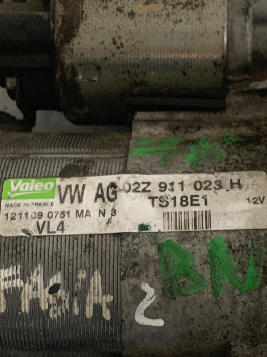 Electromotor 1.4TDI SKODA FABIA II 542 2006 - 2014, VOLKSWAGEN POLO 9N_ 2001 - 2012 02Z911023H – foto 3